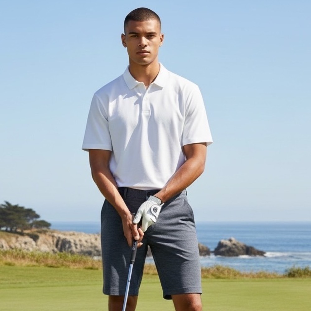 TravisMathew Mens Grey Heathered Performance Golf Shorts 36 73635-1 H-023